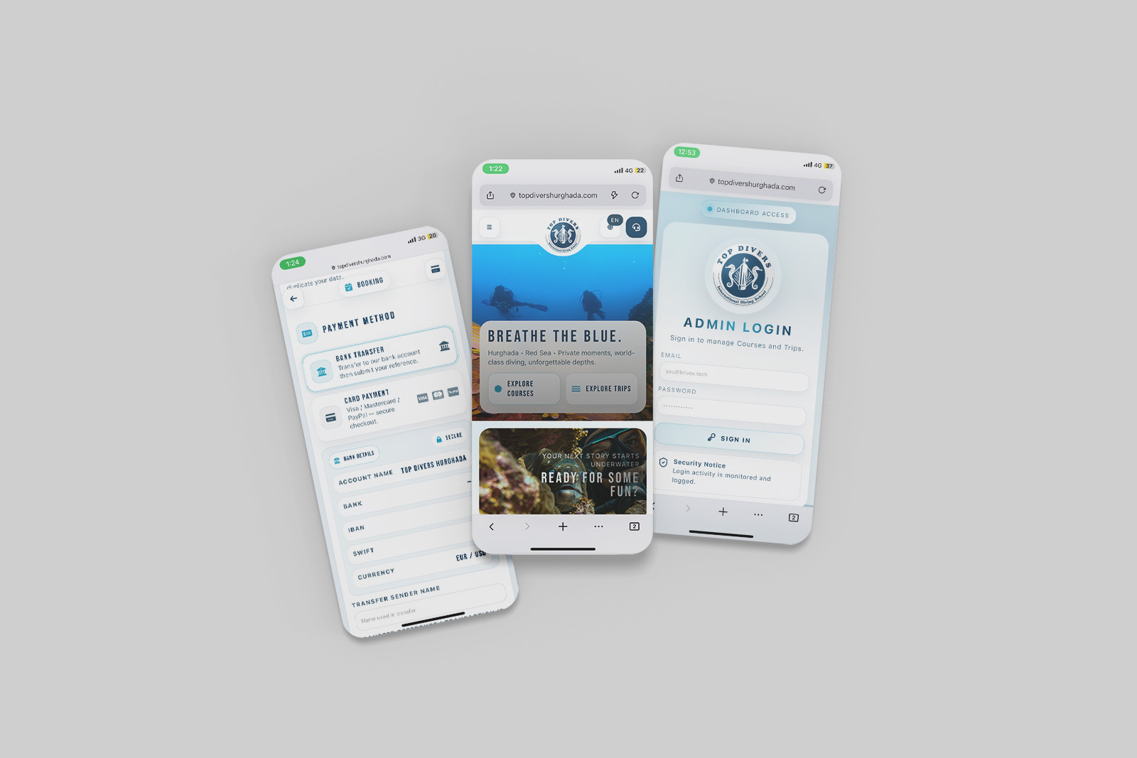 TopDiving — Next.js Headless preview
