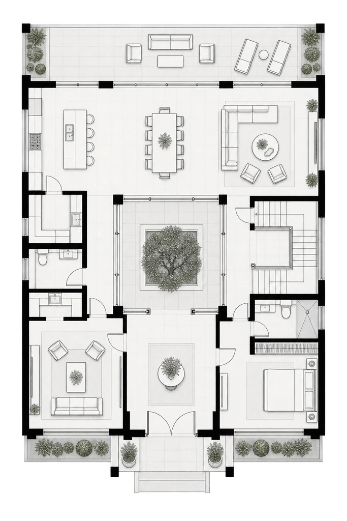 Created or imported floor plan